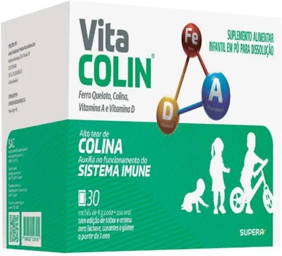 Suplemento Alimentar em Pó Vita Colin Sem Sabor 30 Sachês