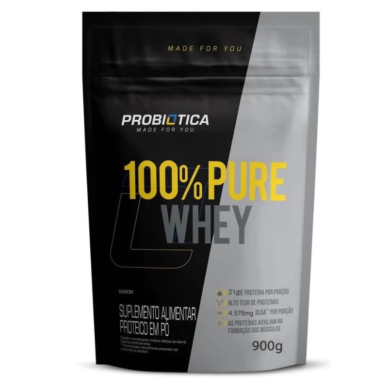 Whey 100% Pure Probiotica Whey 900g Refil – Probiotica